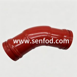 Concrete Pump Twin Wall Elbow DN125xR530x45D，OEM: 530217